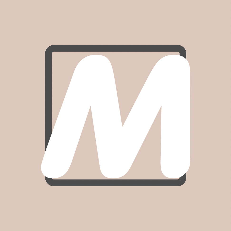 おしゃれなMアイコンを使ったアプリ