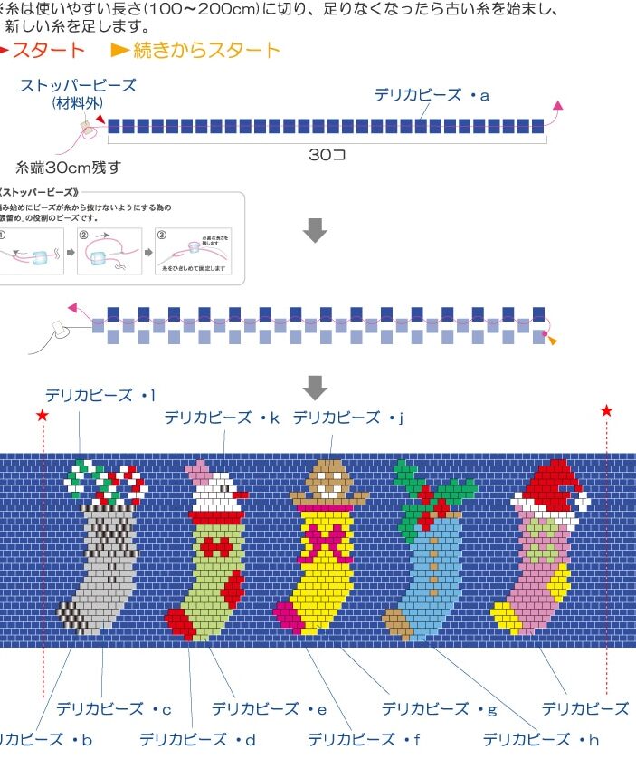 デリカビーズ図案の作り方ガイド