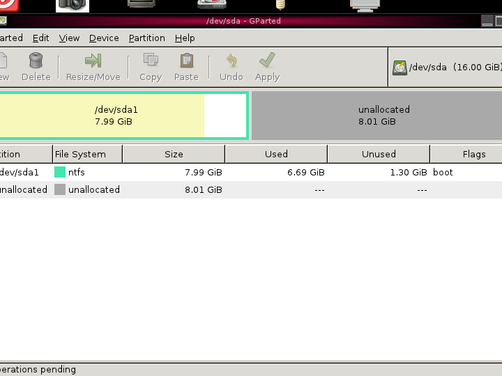 ドライブの中身を消さずにパーテーション拡張・移動できるフリーソフト Gparted