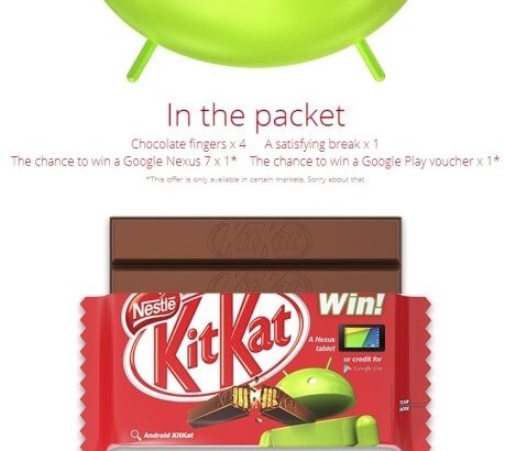 次期Android 4.4は「KitKat」、新Nexus 7が当たるキットカットのキャンペーンも