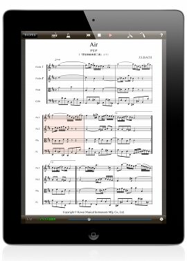 無料で楽譜を自動演奏できるアプリ