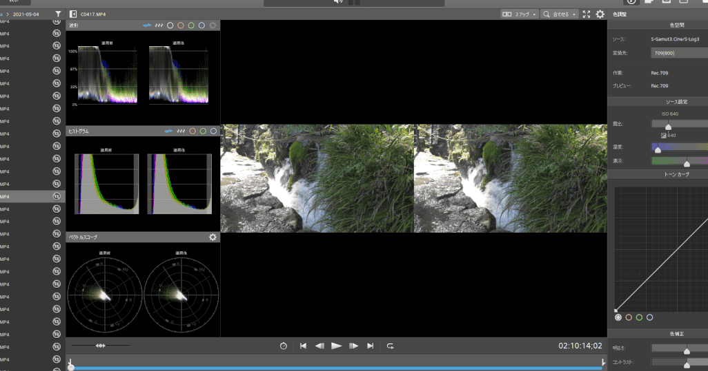 Catalyst Browseで手ブレ補正と色域変換を同時にする方法【Rec.709】
