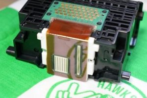 キャノンのプリンタヘッドをお湯で洗ってみた時の写真