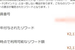 コストコグローバルカードのリワードポイントの確認方法と使い方